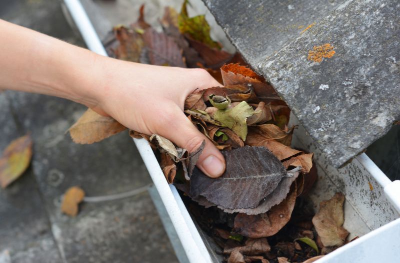Gutter Covers with Debris Blockage